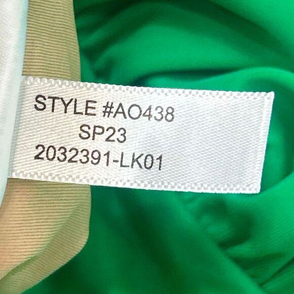 J. Crew Swimsuit Womens 2X Plus Kelly Green Strapless Ruched One Piece Bathing - Picture 8 of 16